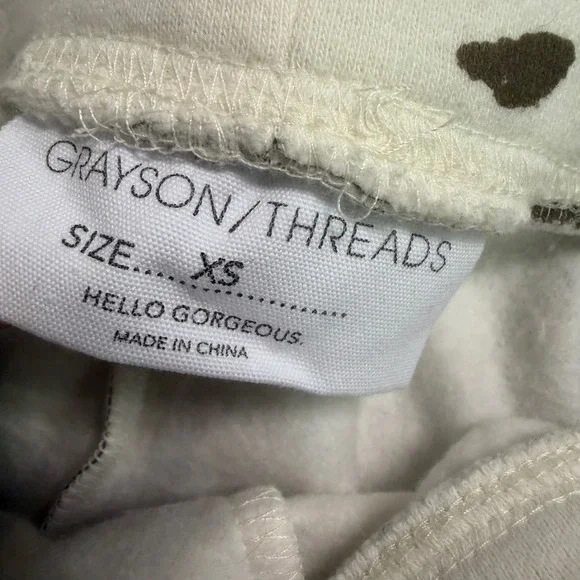 NWT Grayson Threads Western Boho Chic Cowgirl Wide Leg Pants XS Yellow Side - Picture 2 of 4